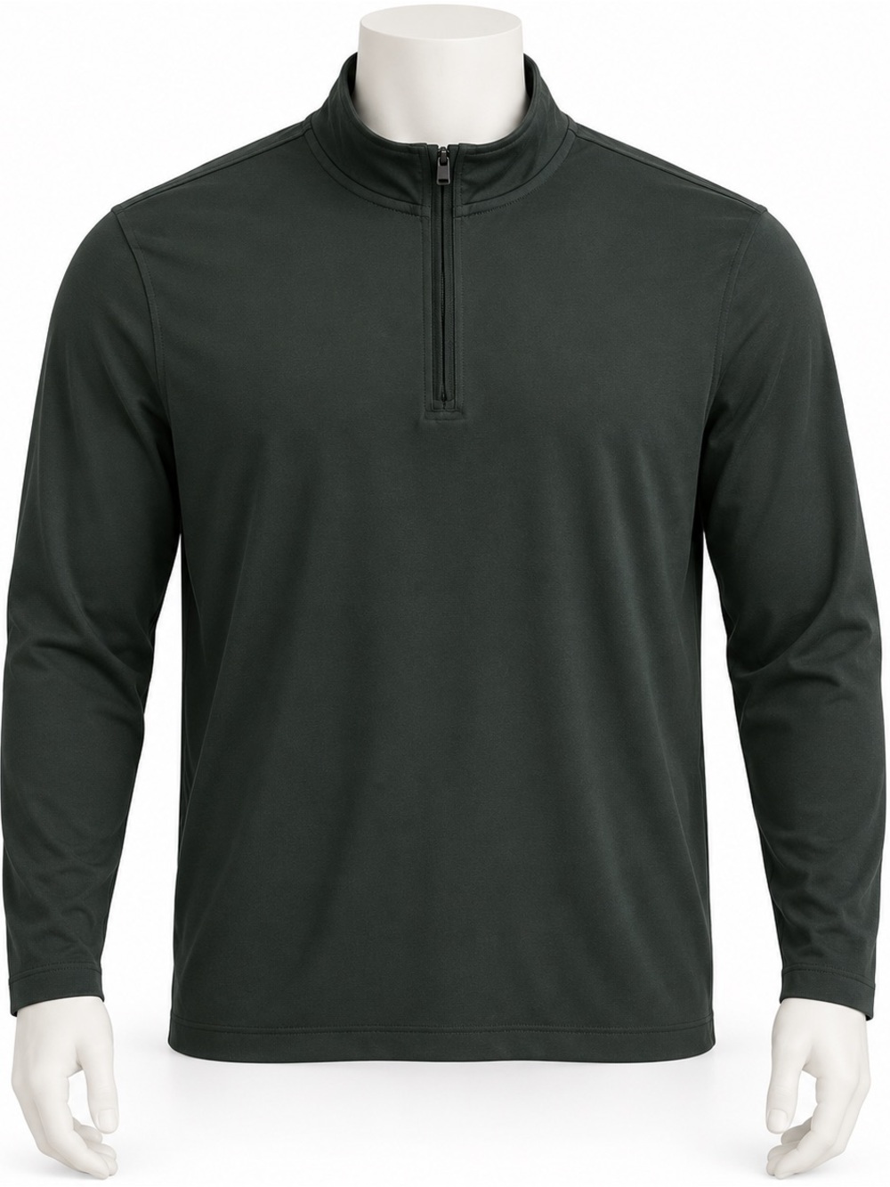 Banana Republic Luxe Touch Performance Black Quarter Zip Pullover XL